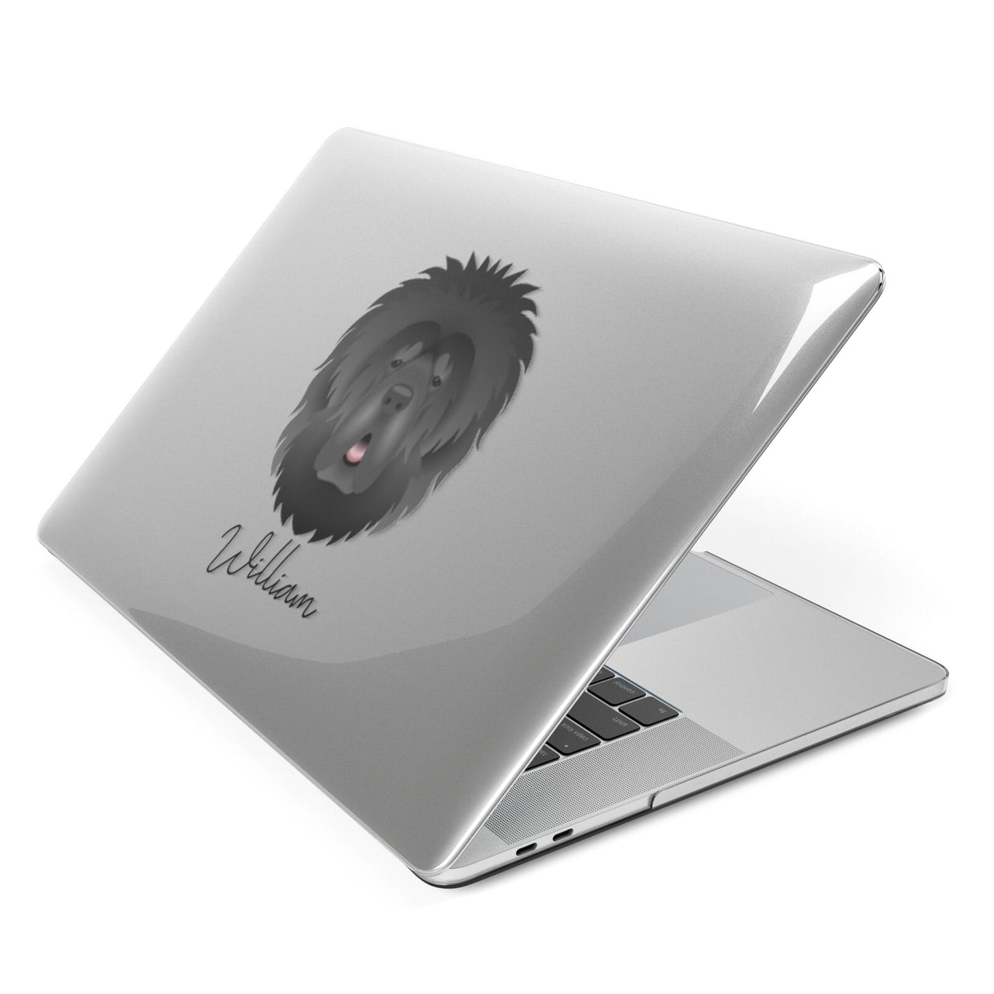 Tibetan Mastiff Personalised Apple MacBook Case Side View