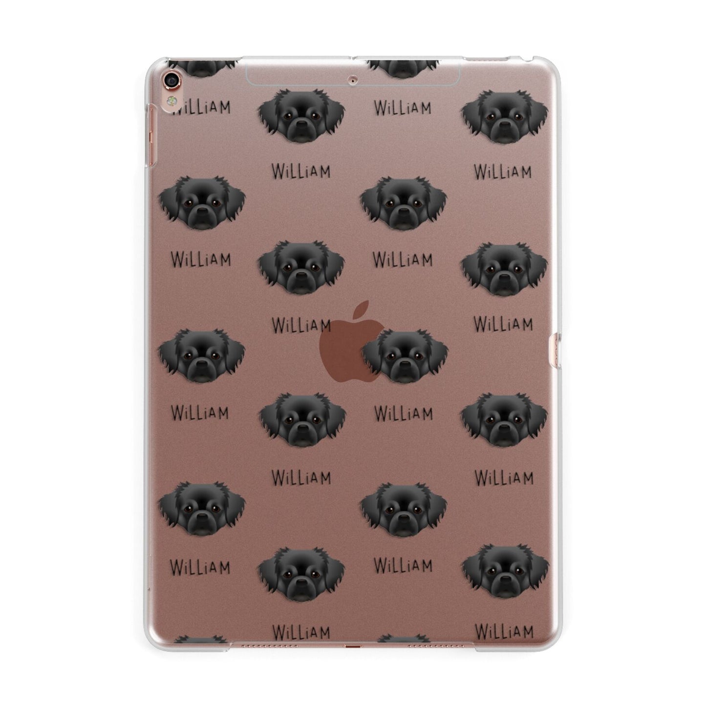 Tibetan Spaniel Icon with Name Apple iPad Rose Gold Case