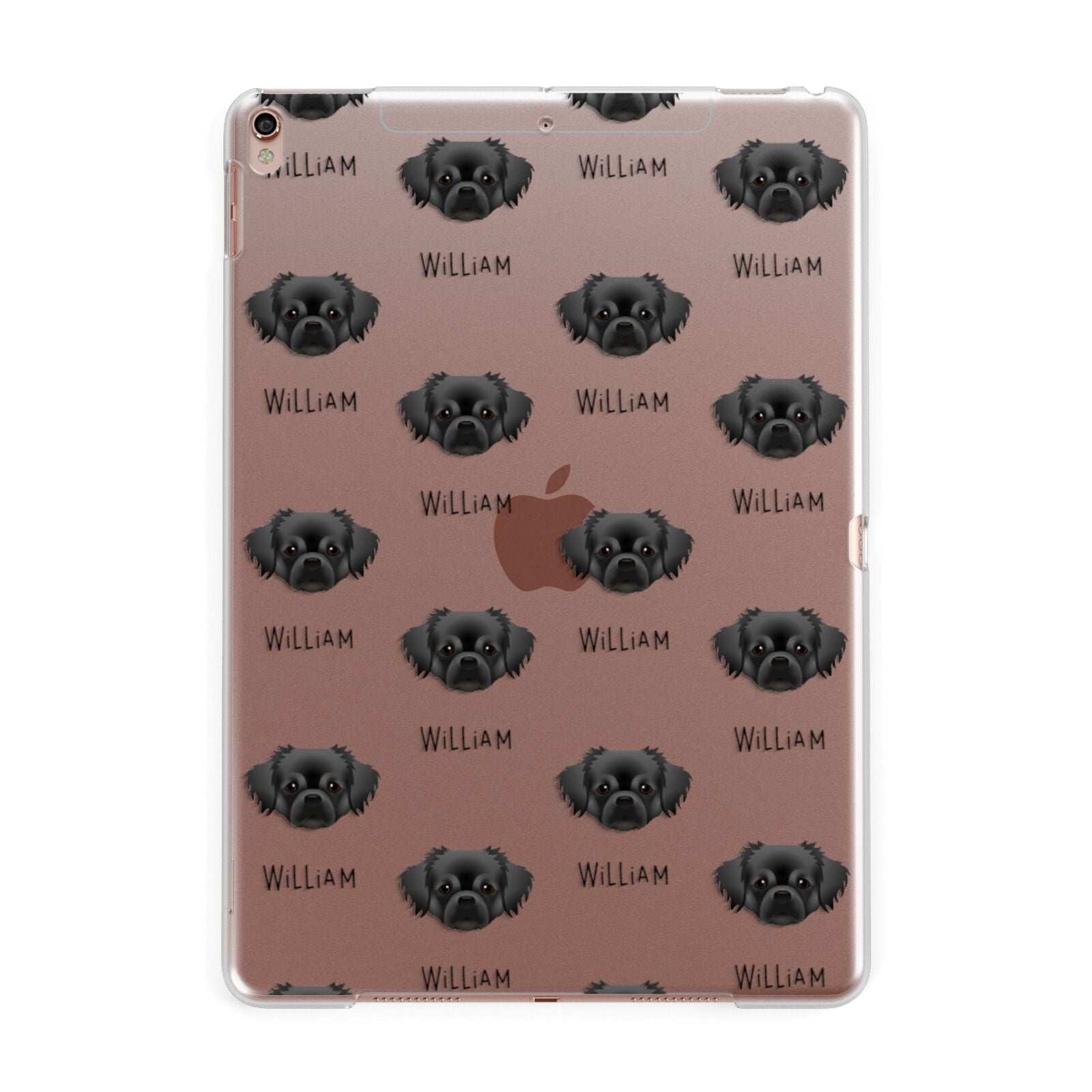 Tibetan Spaniel Icon with Name Apple iPad Rose Gold Case