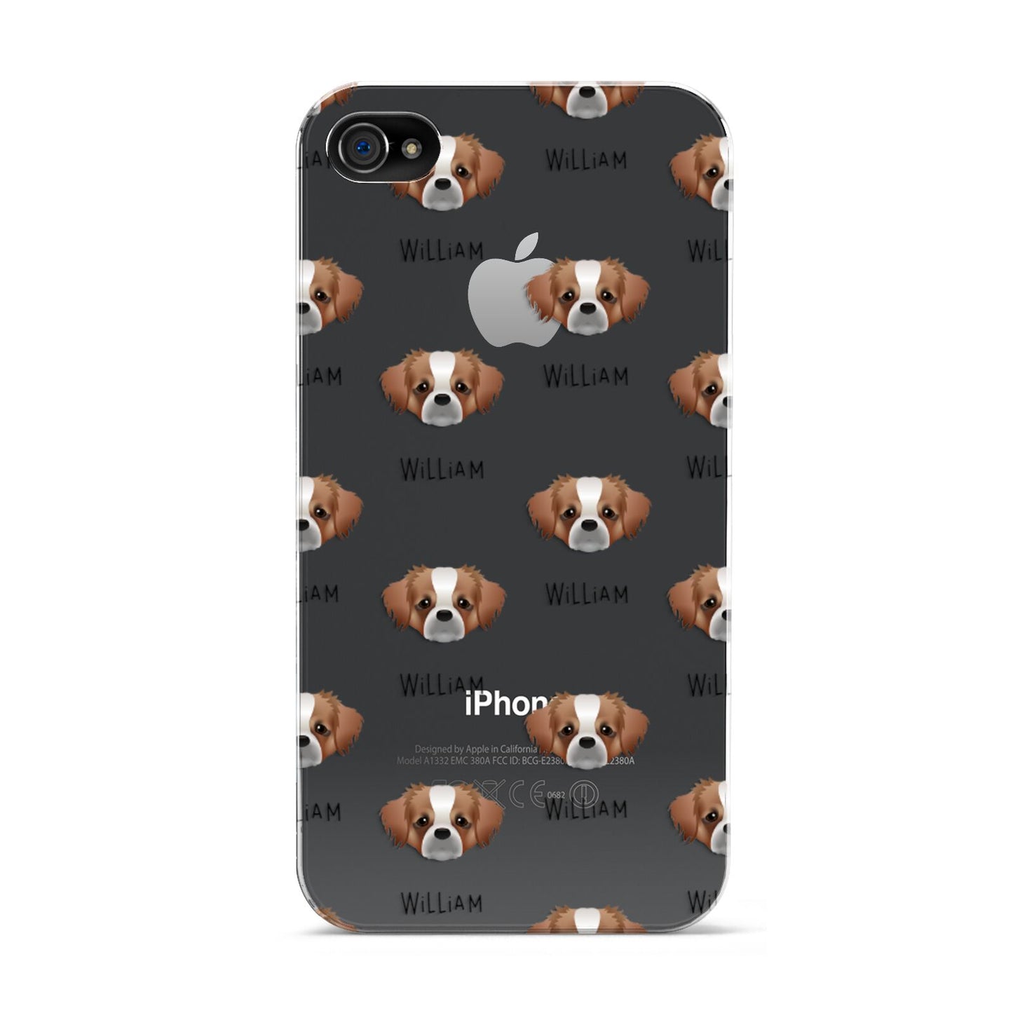 Tibetan Spaniel Icon with Name Apple iPhone 4s Case