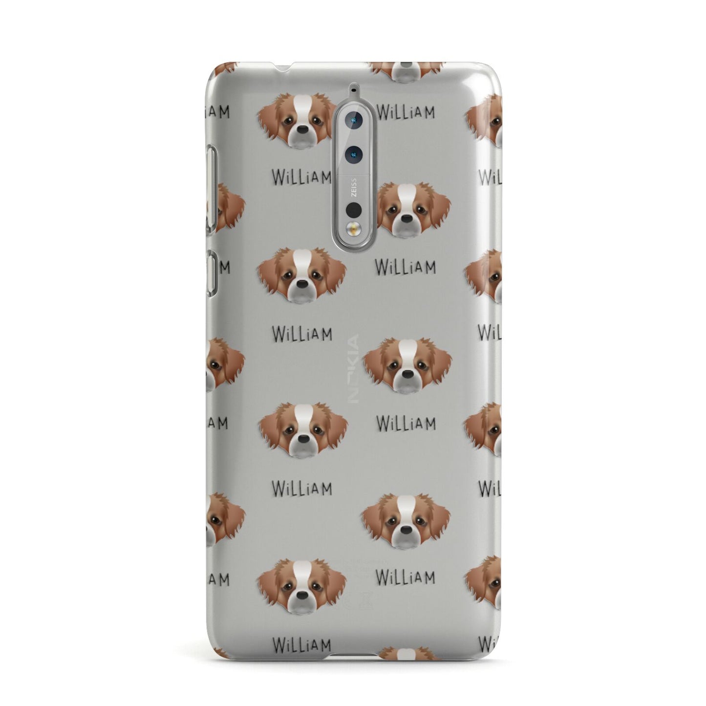 Tibetan Spaniel Icon with Name Nokia Case