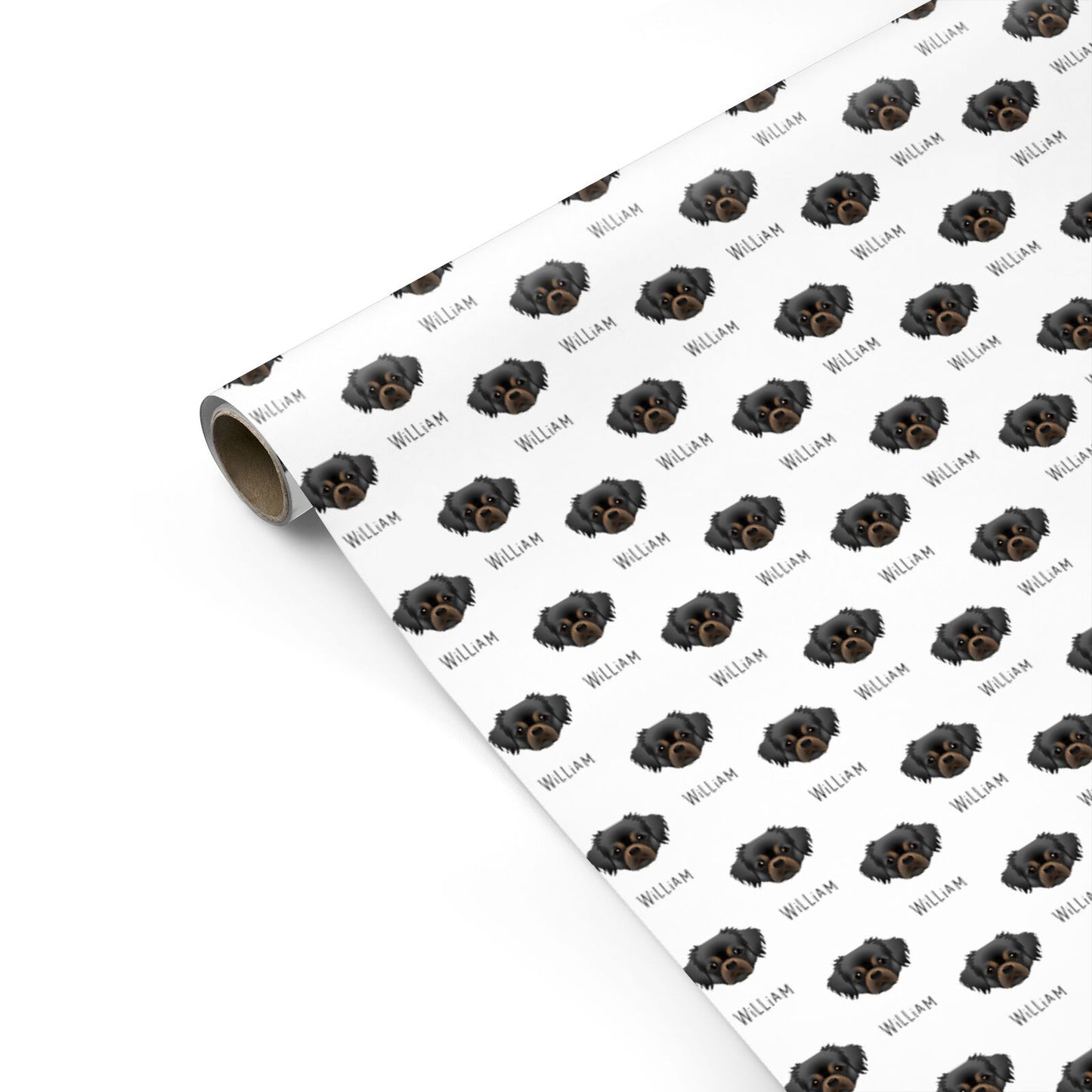 Tibetan Spaniel Icon with Name Personalised Gift Wrap