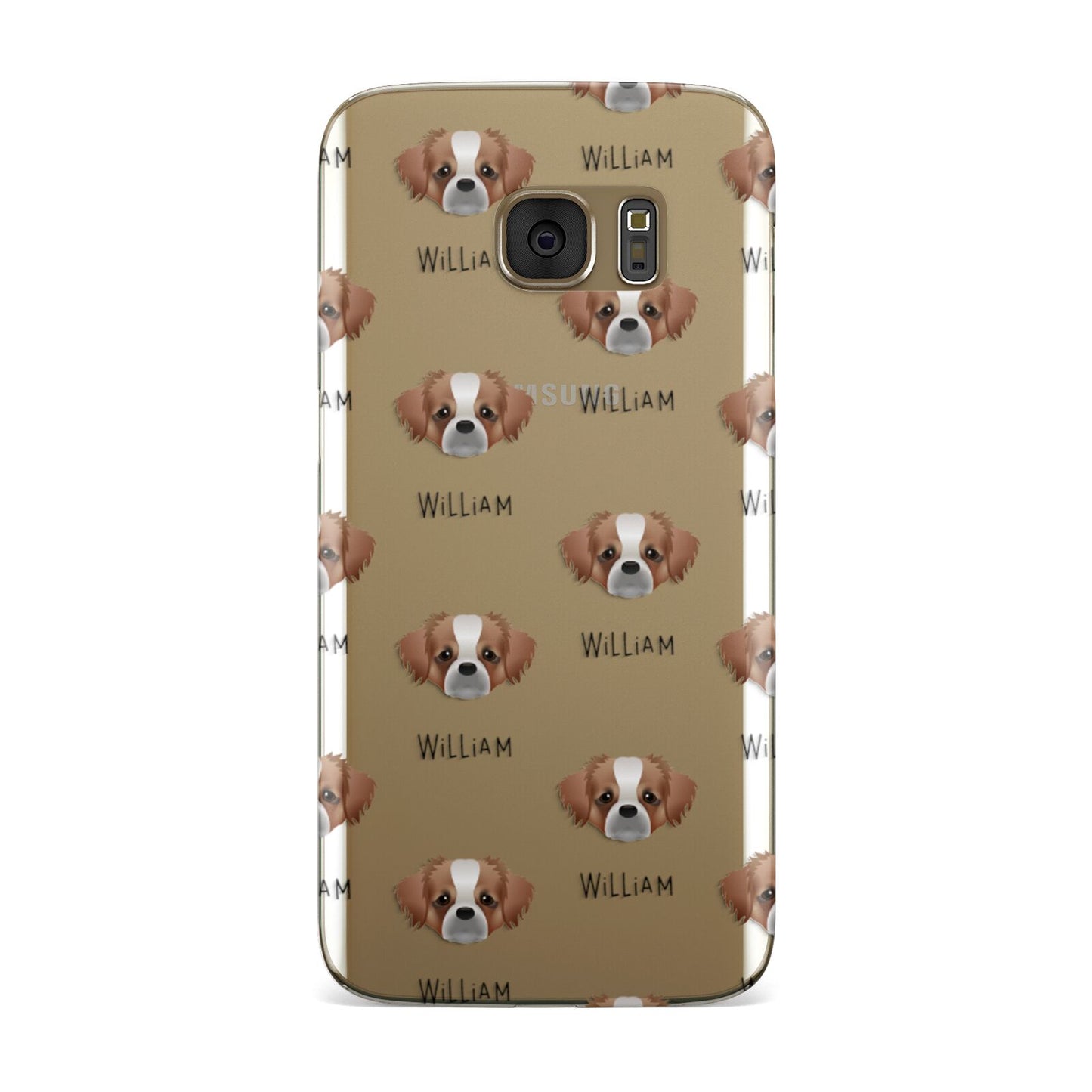 Tibetan Spaniel Icon with Name Samsung Galaxy Case