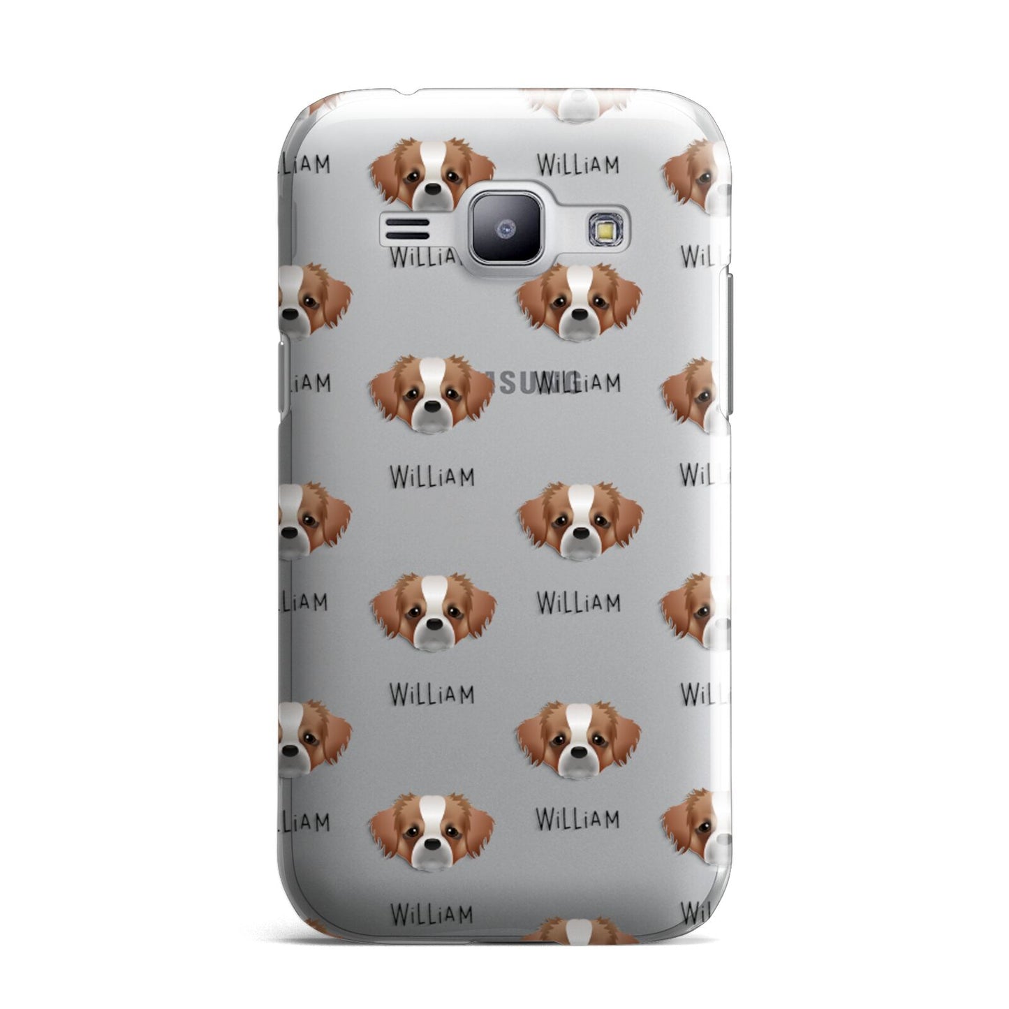 Tibetan Spaniel Icon with Name Samsung Galaxy J1 2015 Case