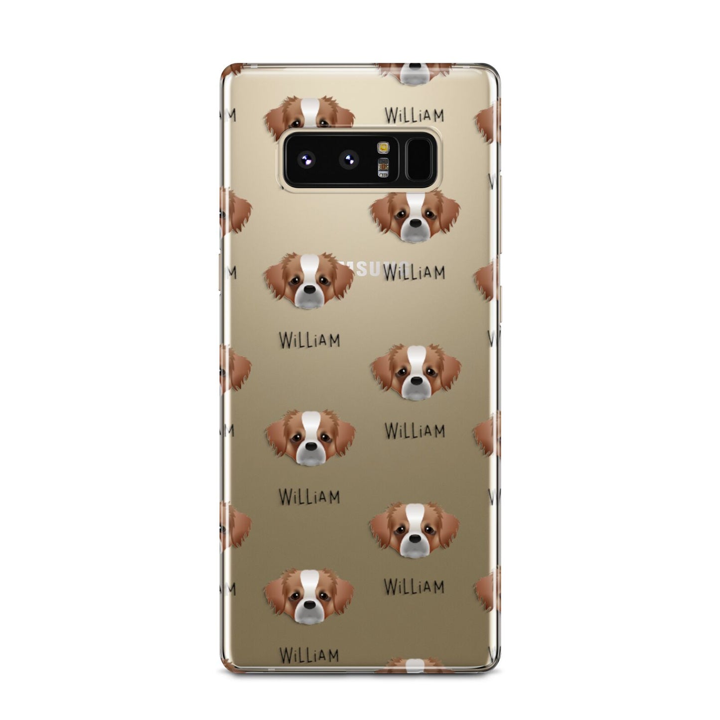 Tibetan Spaniel Icon with Name Samsung Galaxy Note 8 Case