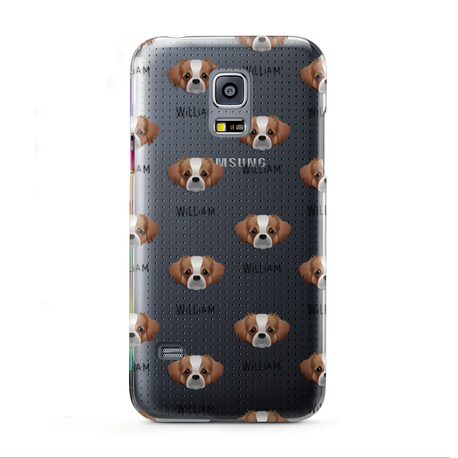 Tibetan Spaniel Icon with Name Samsung Galaxy S5 Mini Case