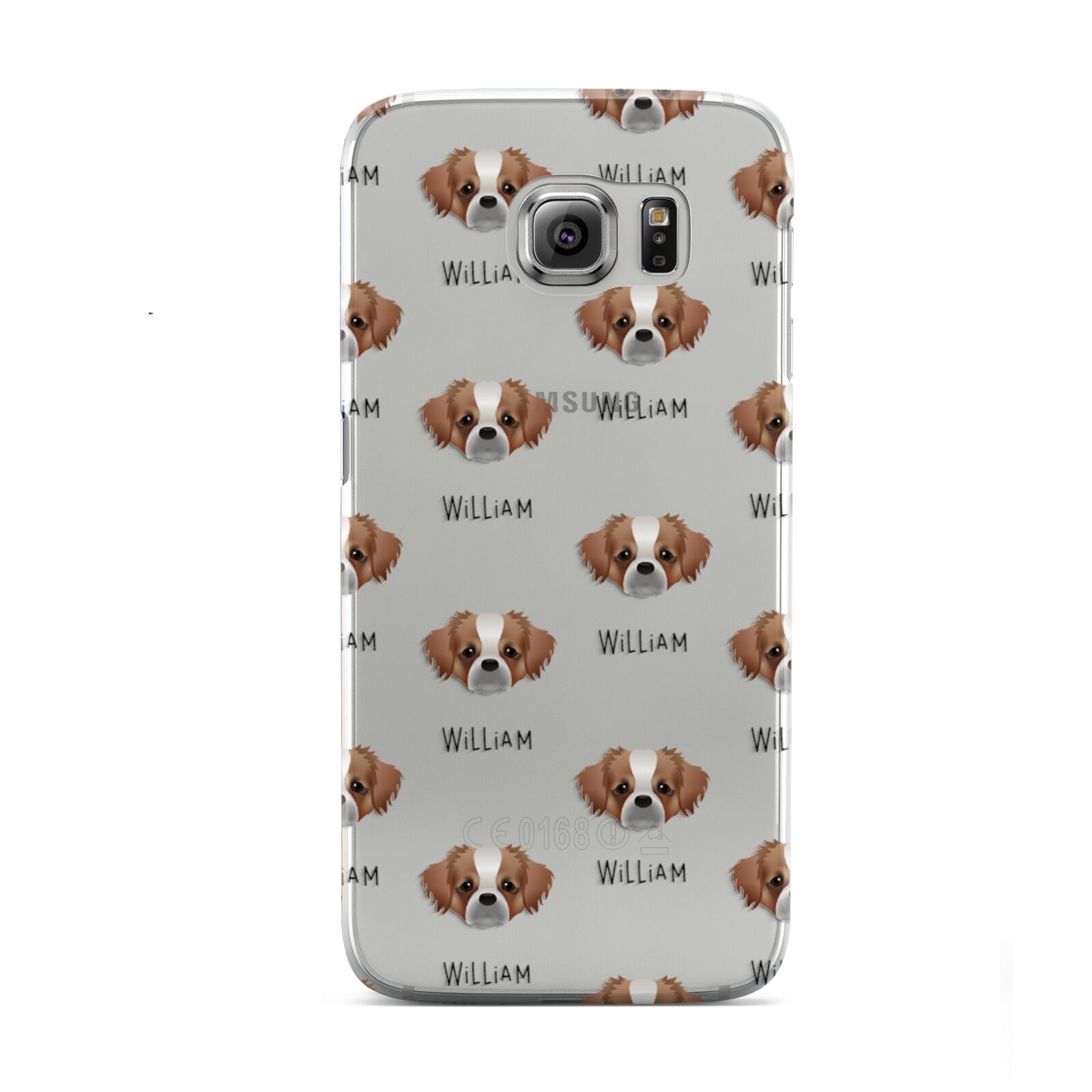 Tibetan Spaniel Icon with Name Samsung Galaxy S6 Case