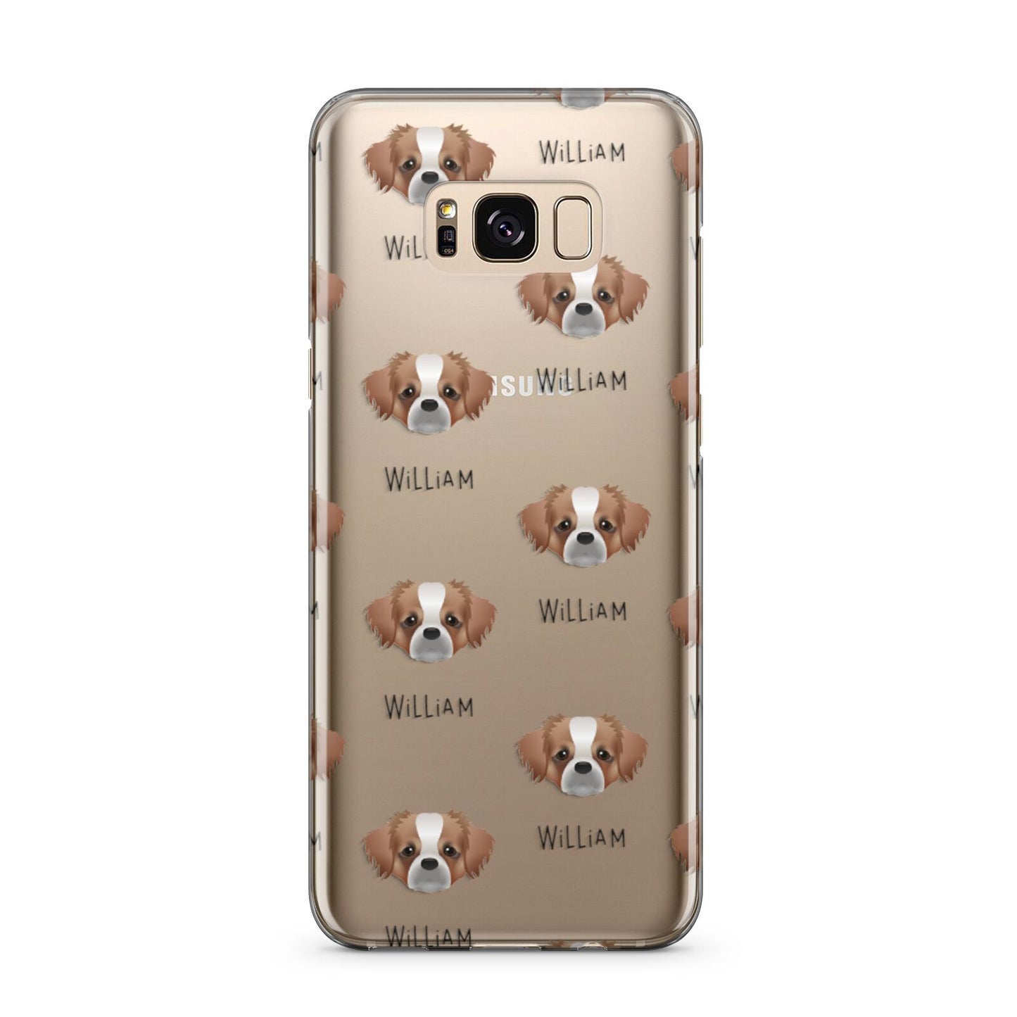 Tibetan Spaniel Icon with Name Samsung Galaxy S8 Plus Case