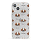 Tibetan Spaniel Icon with Name iPhone 13 Clear Bumper Case