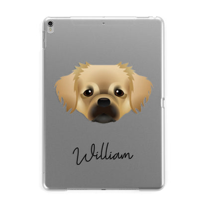 Tibetan Spaniel Personalised Apple iPad Silver Case