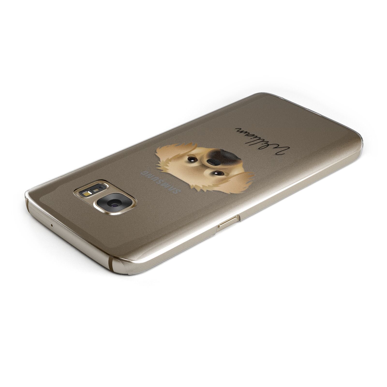Tibetan Spaniel Personalised Samsung Galaxy Case Top Cutout