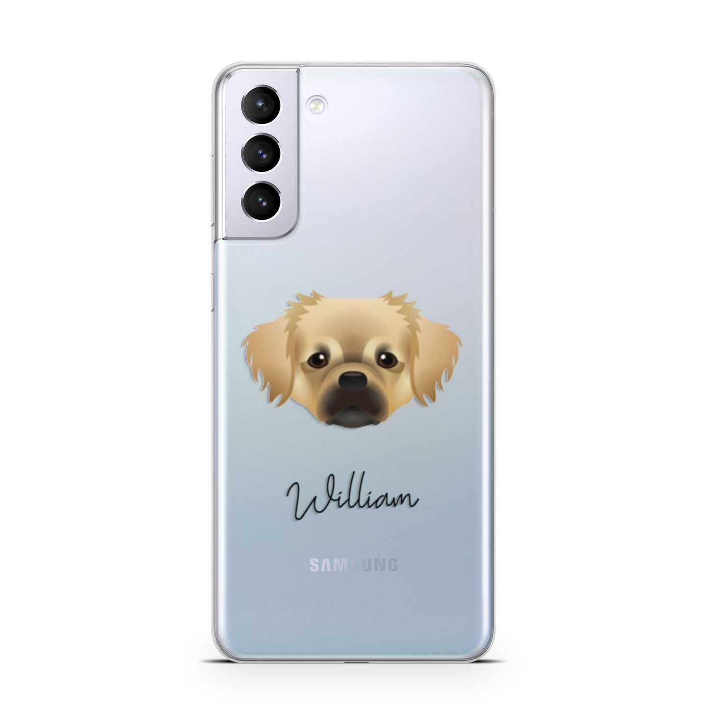 Tibetan Spaniel Personalised Samsung S21 Plus Phone Case