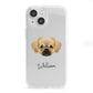 Tibetan Spaniel Personalised iPhone 13 Mini Clear Bumper Case