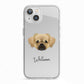 Tibetan Spaniel Personalised iPhone 13 TPU Impact Case with White Edges