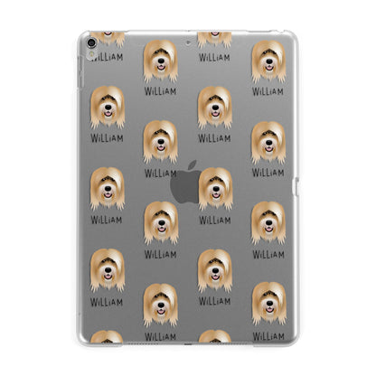 Tibetan Terrier Icon with Name Apple iPad Silver Case