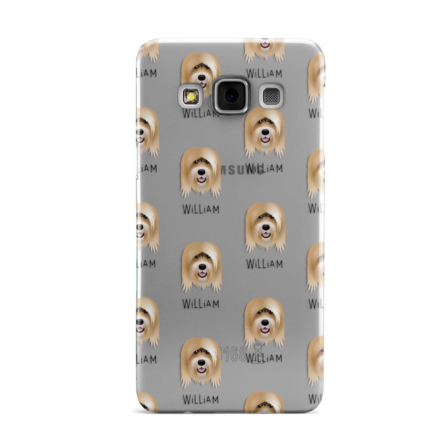 Tibetan Terrier Icon with Name Samsung Galaxy A3 Case