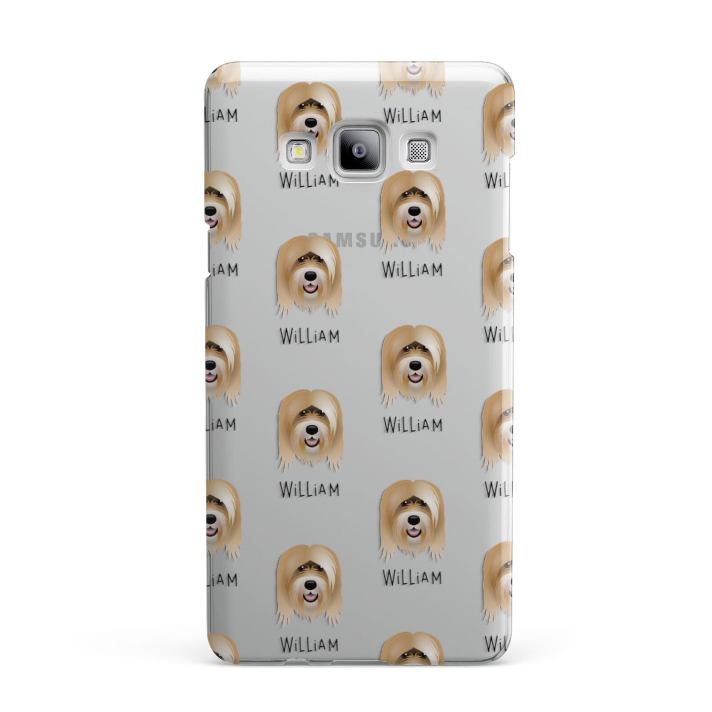 Tibetan Terrier Icon with Name Samsung Galaxy A7 2015 Case