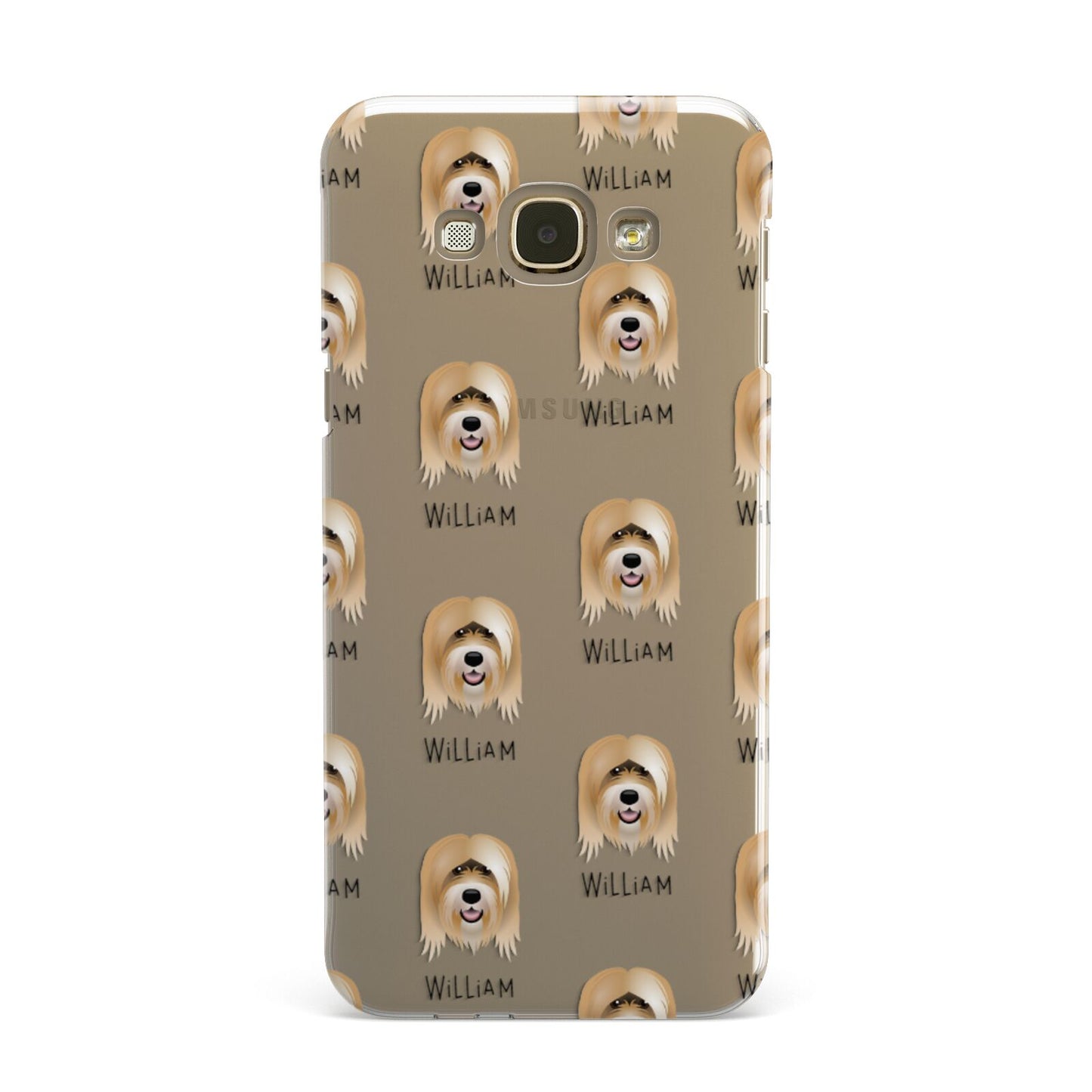 Tibetan Terrier Icon with Name Samsung Galaxy A8 Case