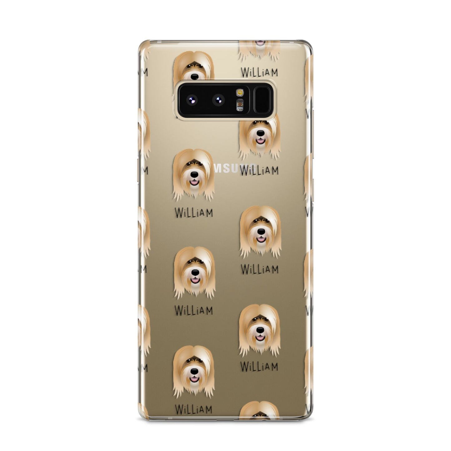 Tibetan Terrier Icon with Name Samsung Galaxy S8 Case