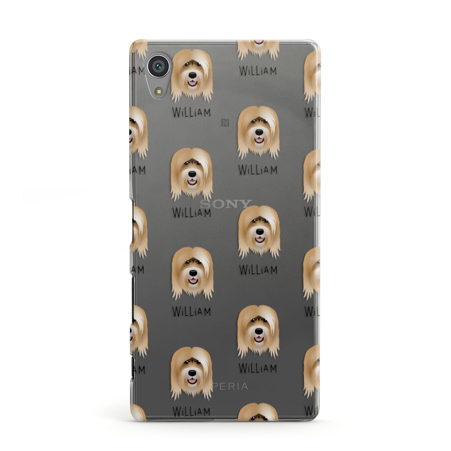 Tibetan Terrier Icon with Name Sony Xperia Case