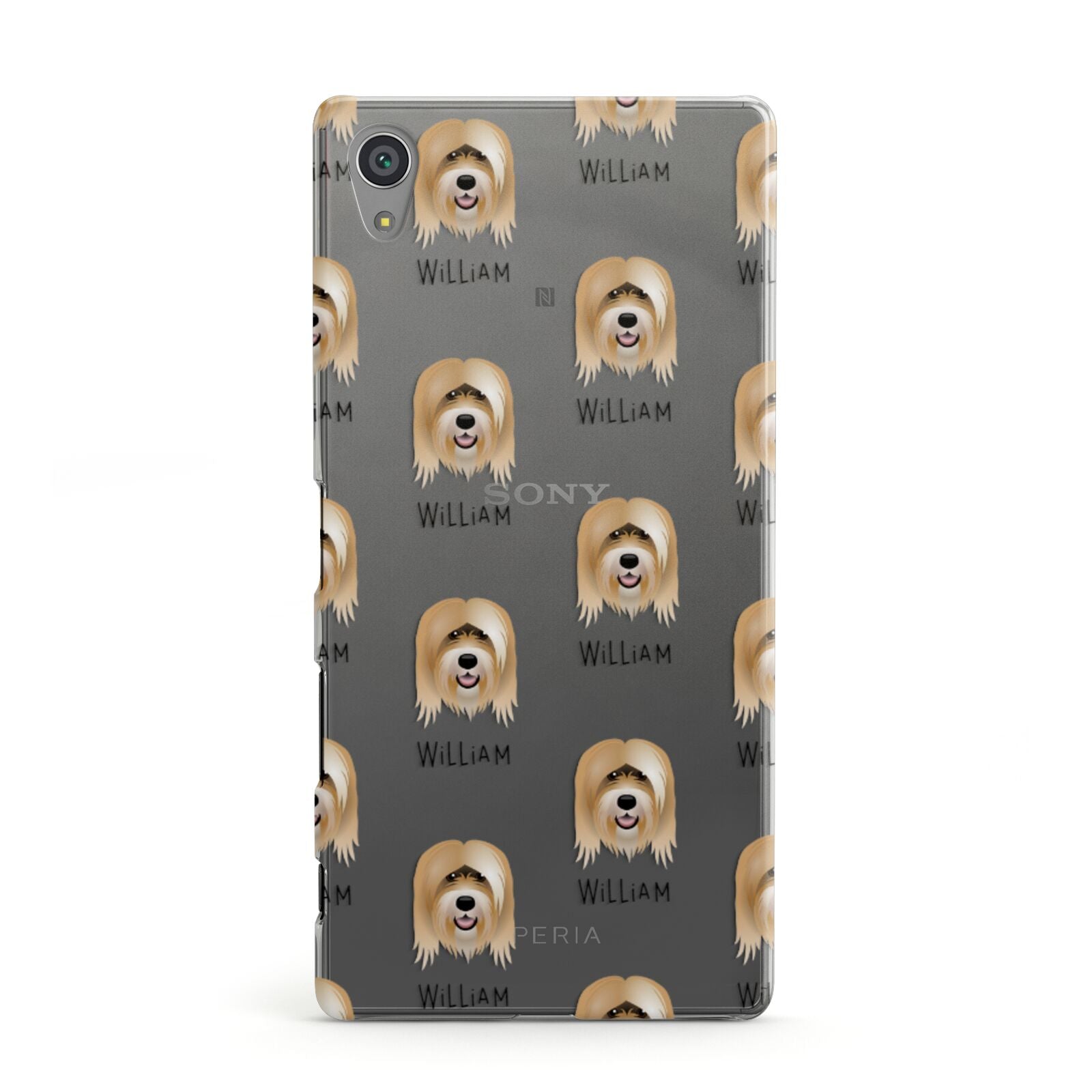 Tibetan Terrier Icon with Name Sony Xperia Case