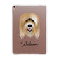 Tibetan Terrier Personalised Apple iPad Rose Gold Case