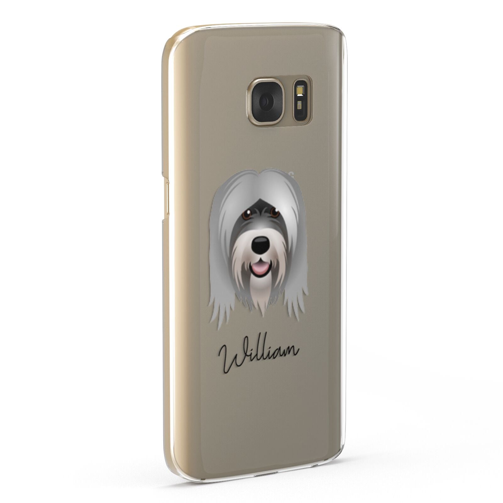 Tibetan Terrier Personalised Samsung Galaxy Case Fourty Five Degrees