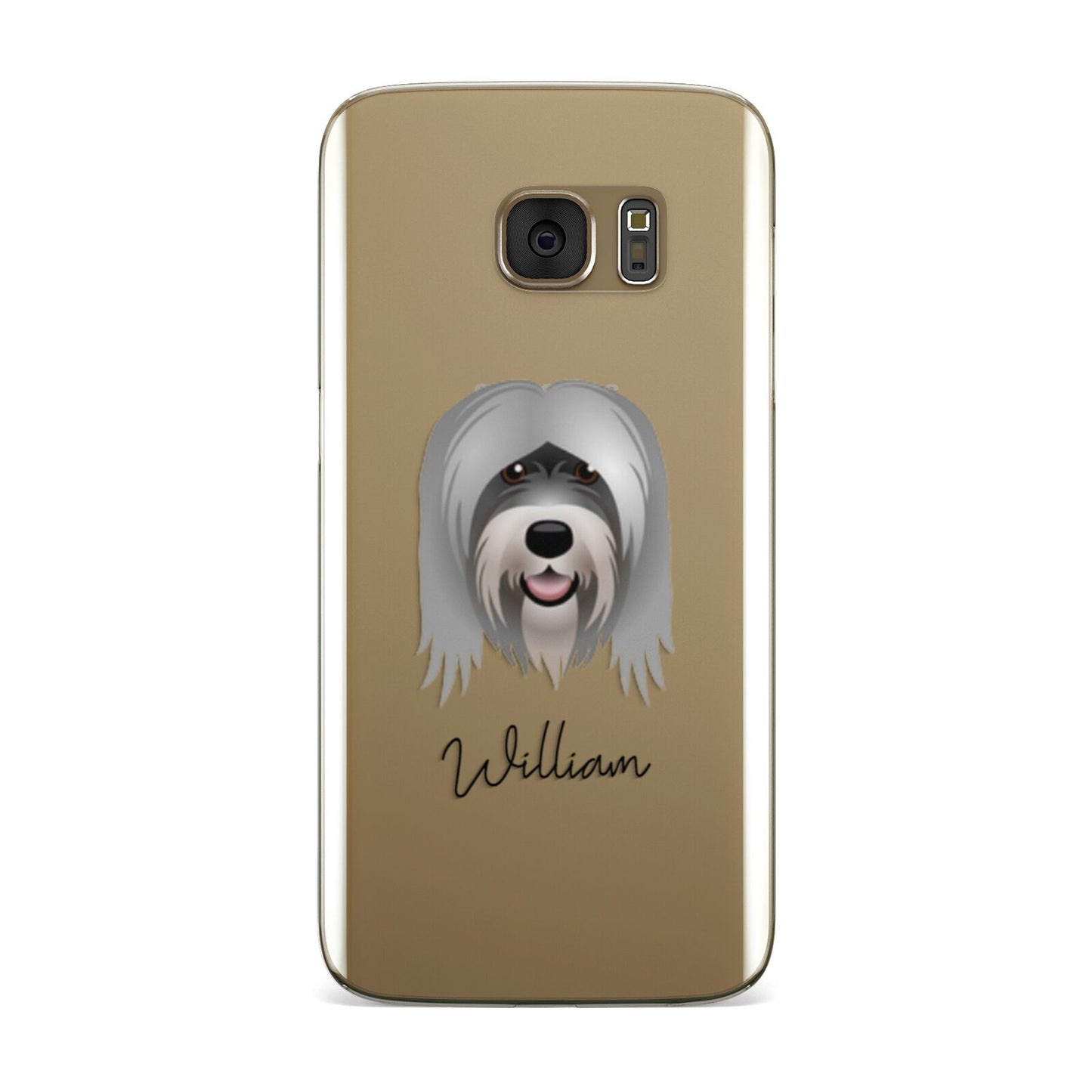 Tibetan Terrier Personalised Samsung Galaxy Case