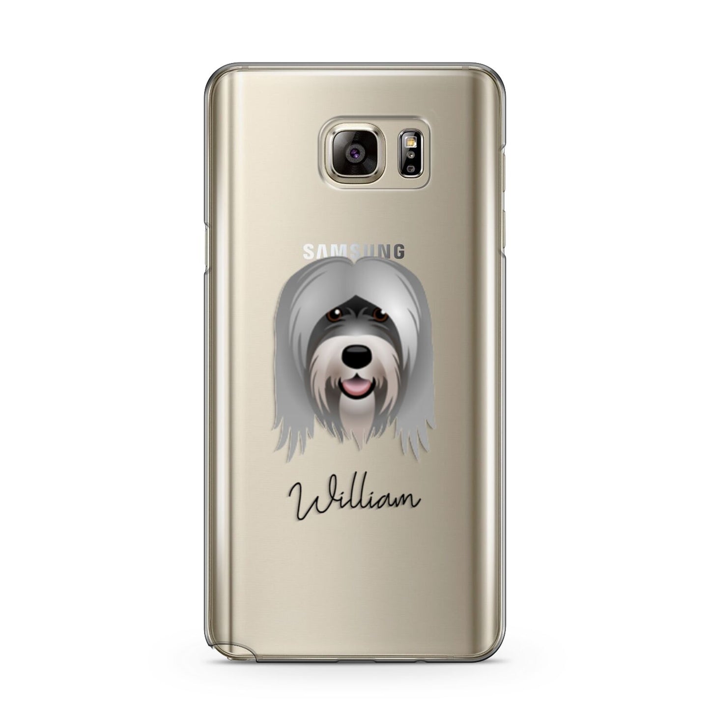 Tibetan Terrier Personalised Samsung Galaxy Note 5 Case