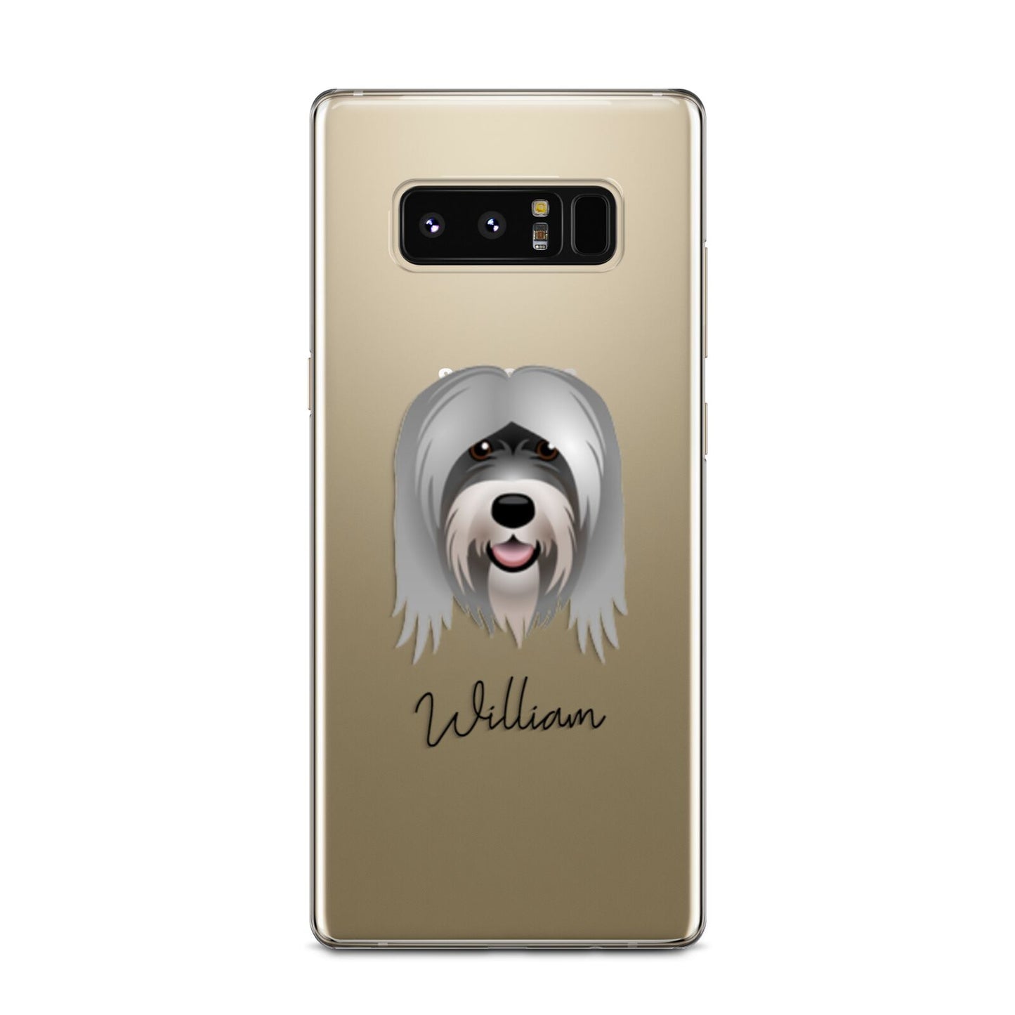 Tibetan Terrier Personalised Samsung Galaxy Note 8 Case