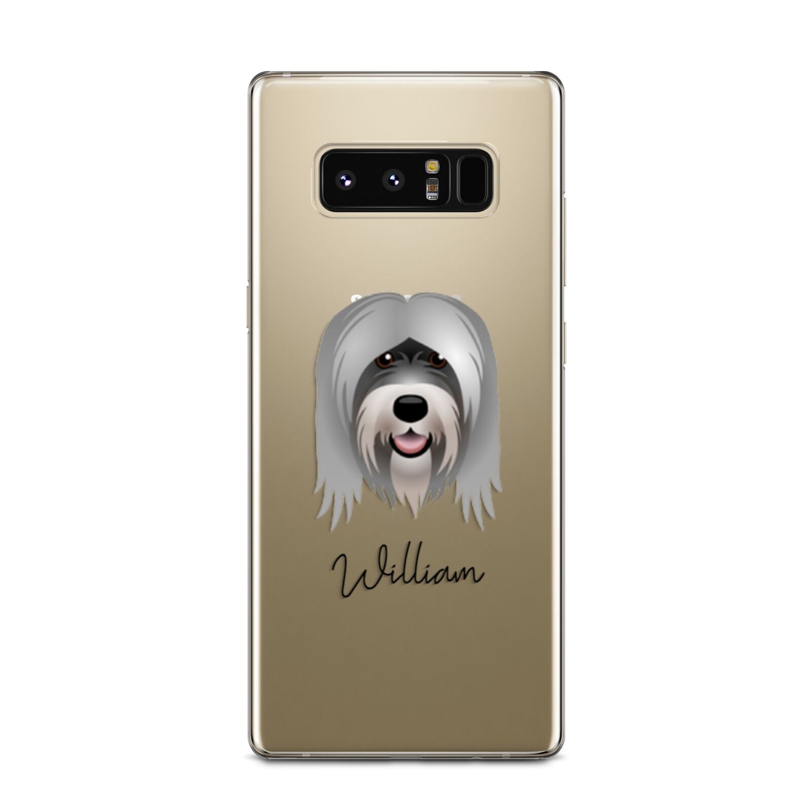 Tibetan Terrier Personalised Samsung Galaxy Note 8 Case