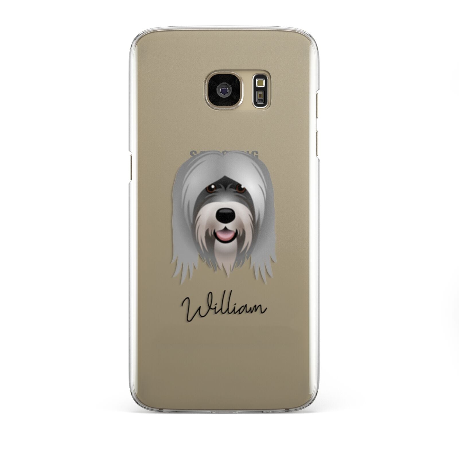 Tibetan Terrier Personalised Samsung Galaxy S7 Edge Case