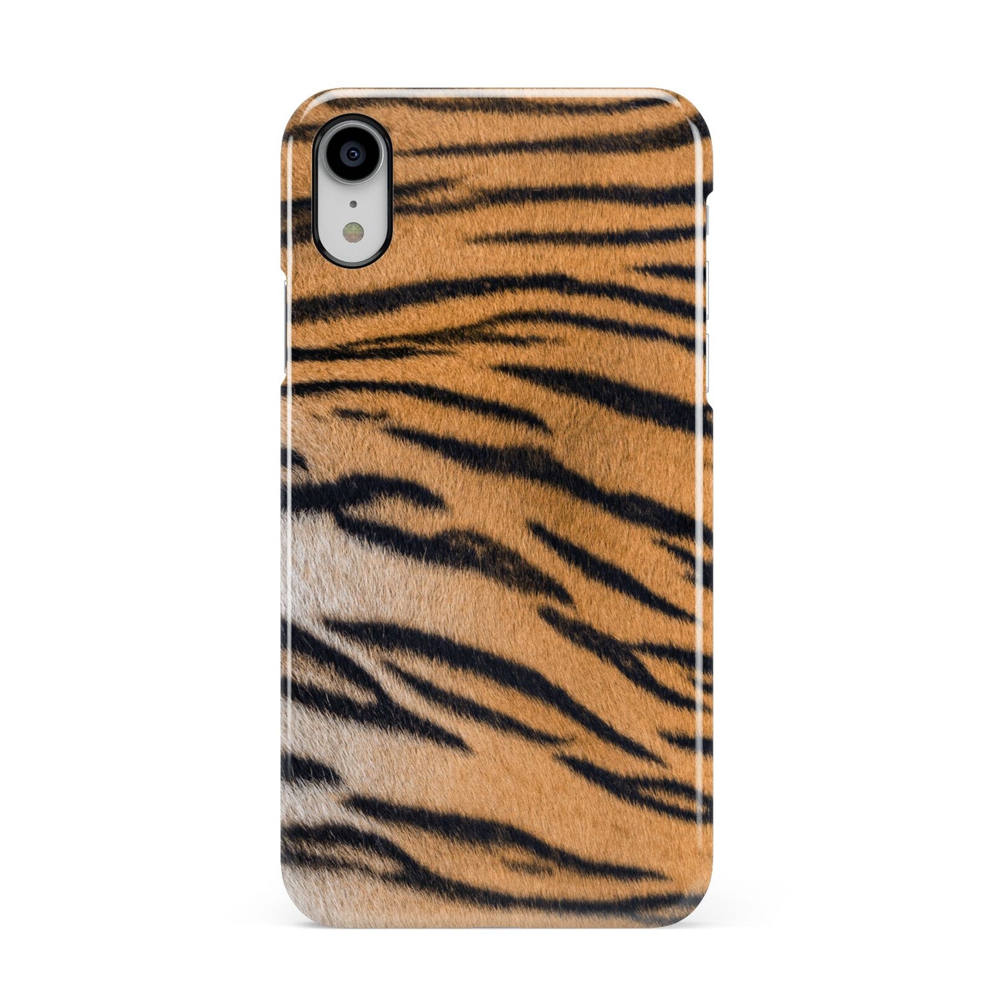 Tiger Print Apple iPhone XR White 3D Snap Case