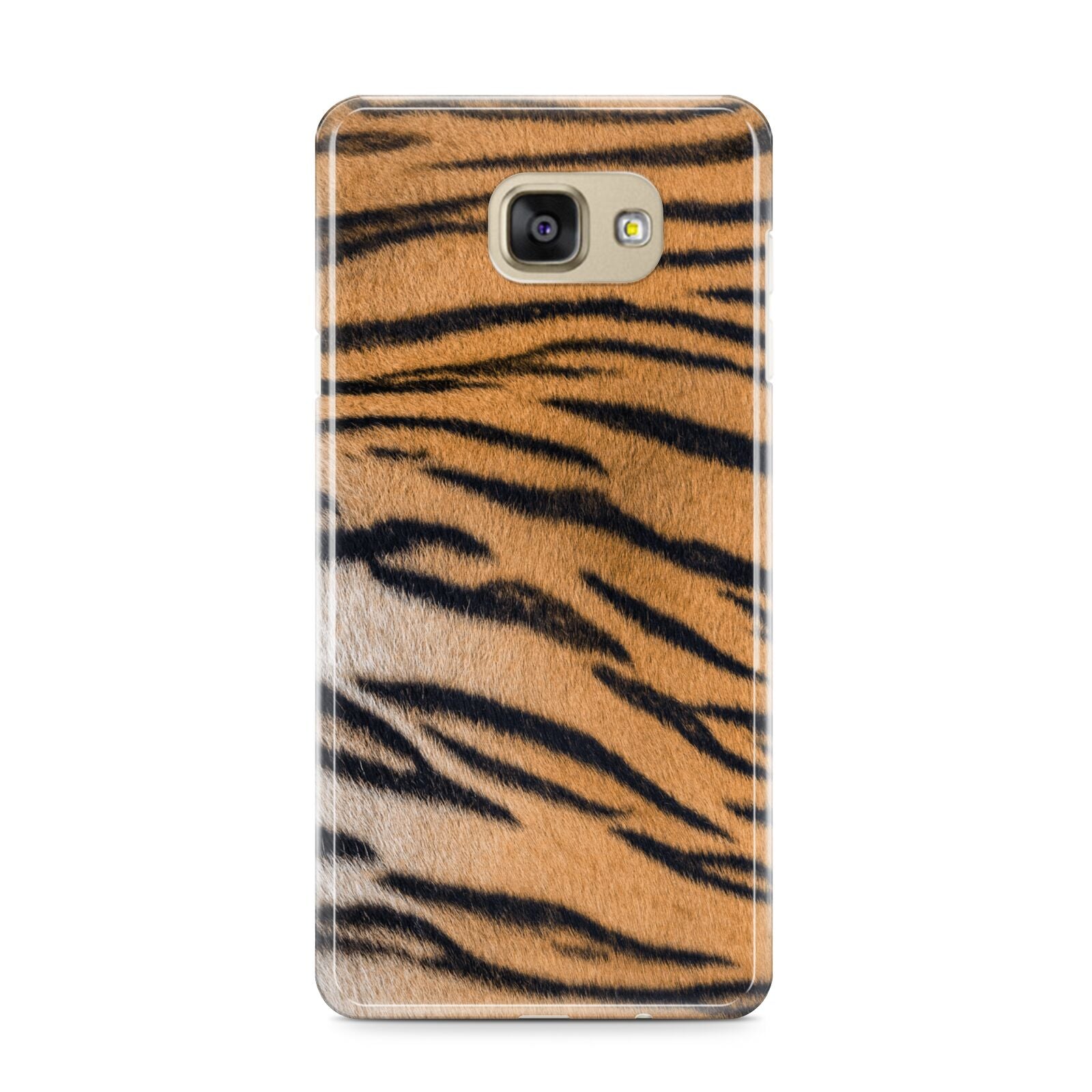 Tiger Print Samsung Galaxy A9 2016 Case on gold phone