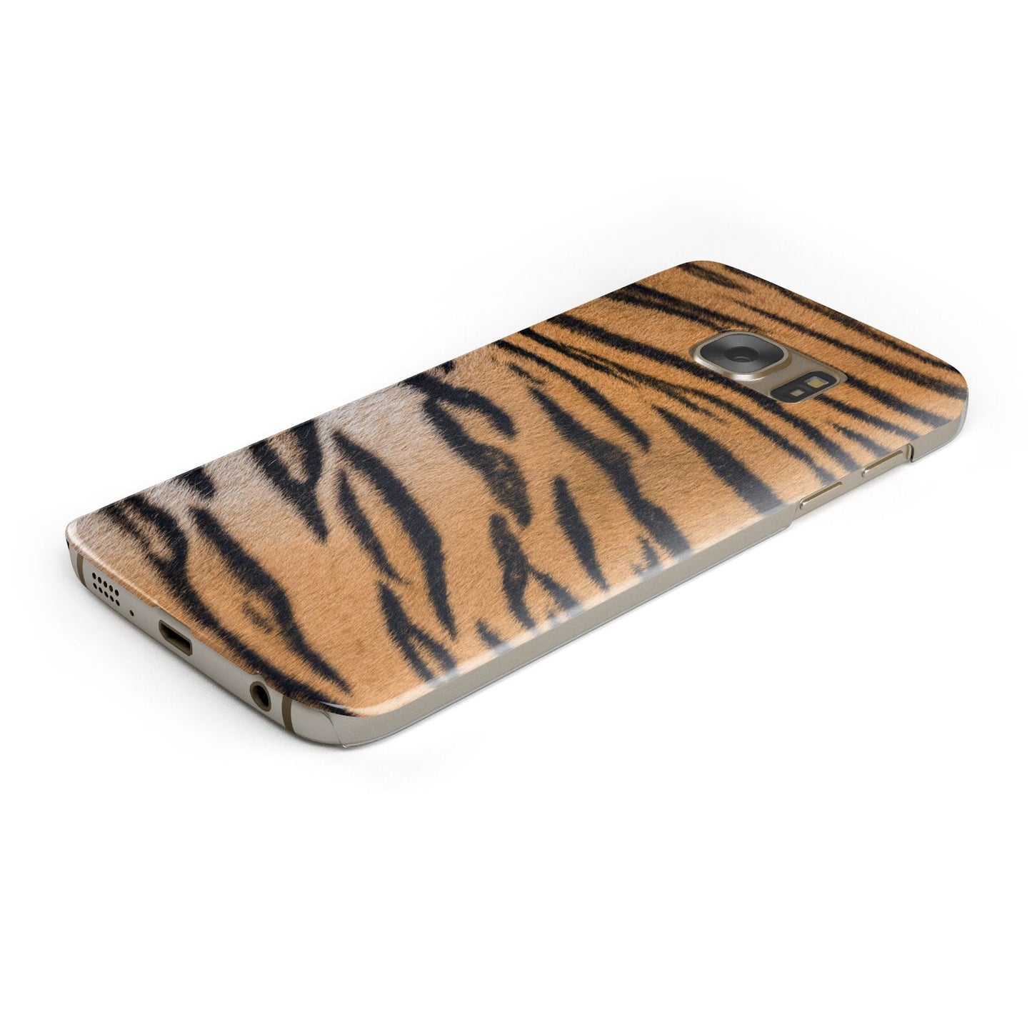 Tiger Print Samsung Galaxy Case Bottom Cutout