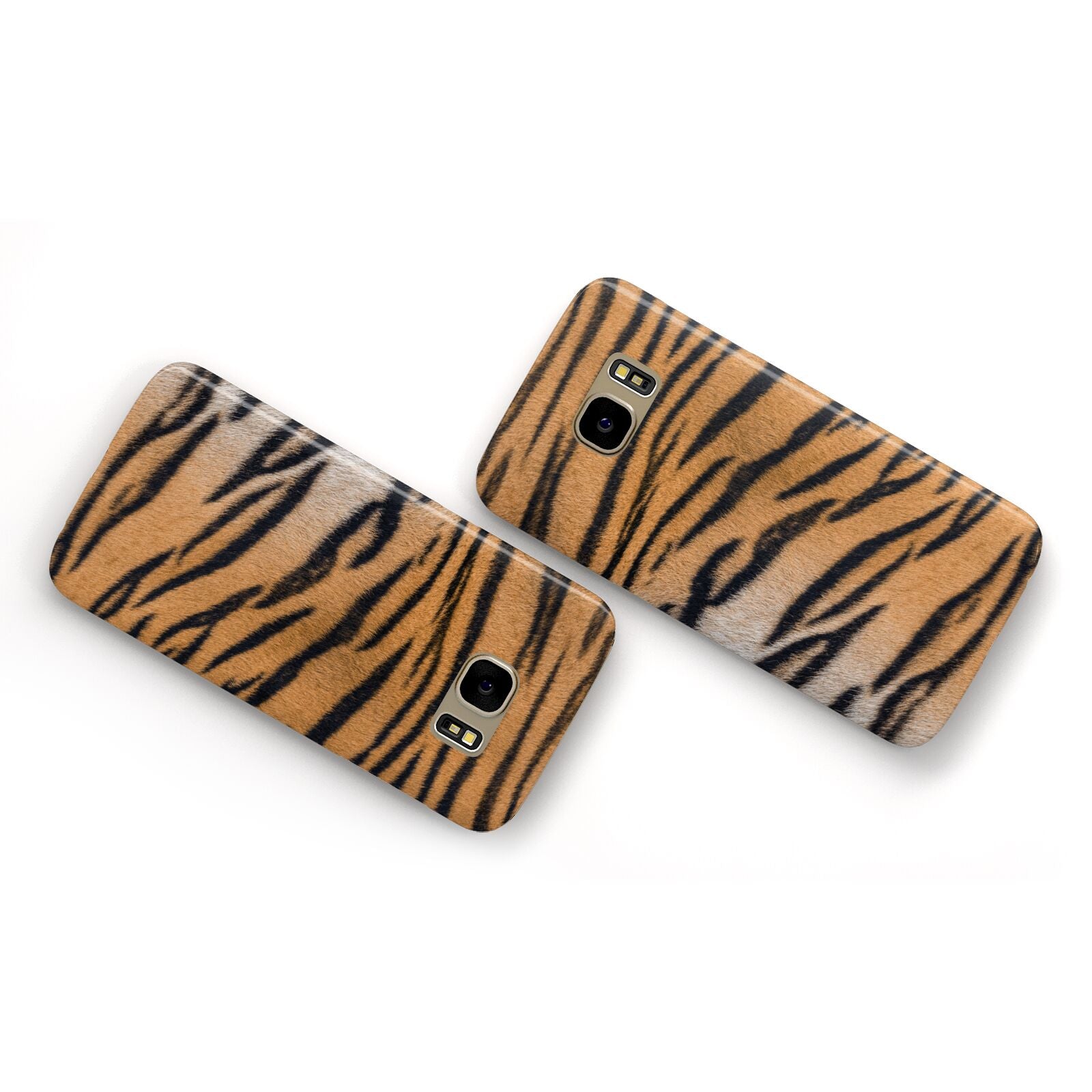 Tiger Print Samsung Galaxy Case Flat Overview