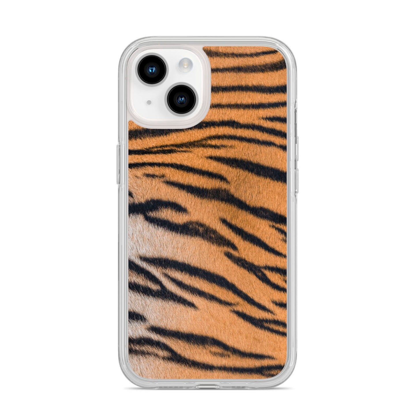 Tiger Print iPhone 14 Clear Tough Case Starlight