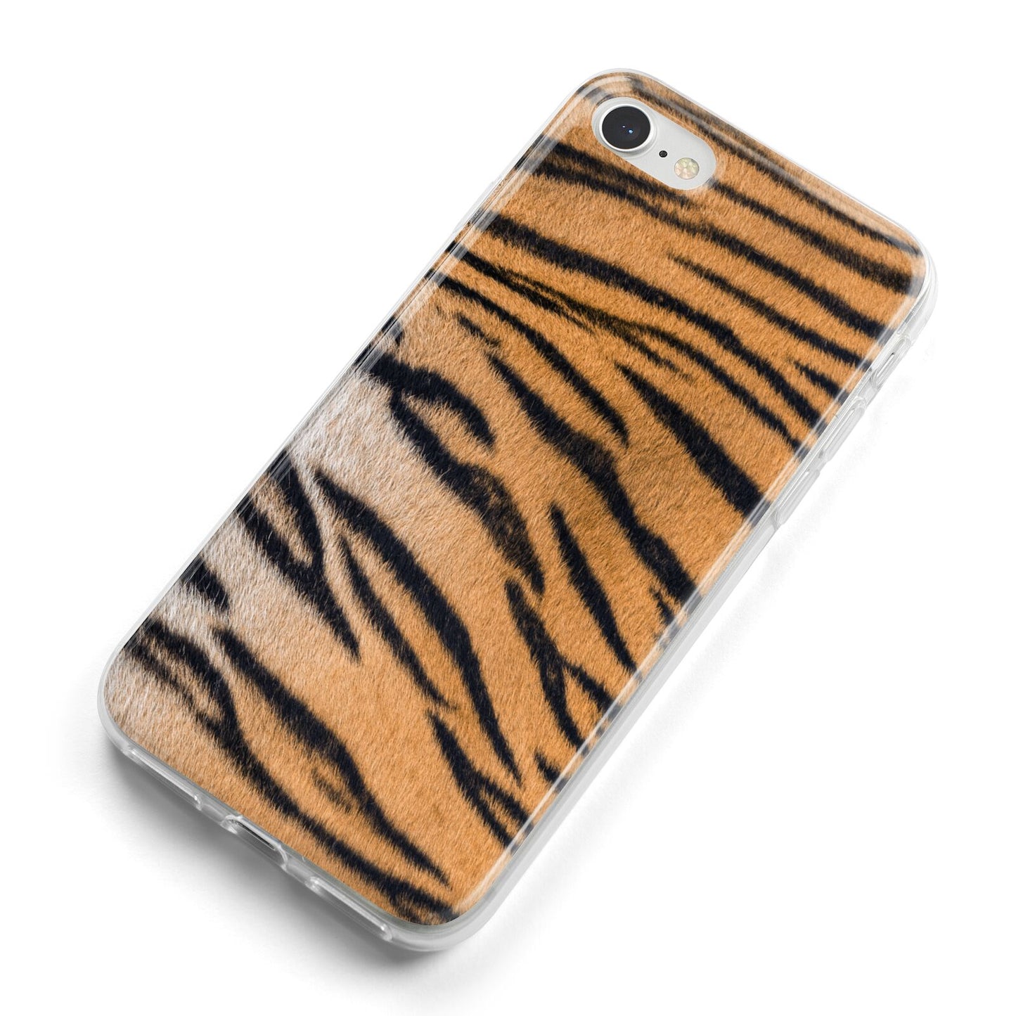 Tiger Print iPhone 8 Bumper Case on Silver iPhone Alternative Image