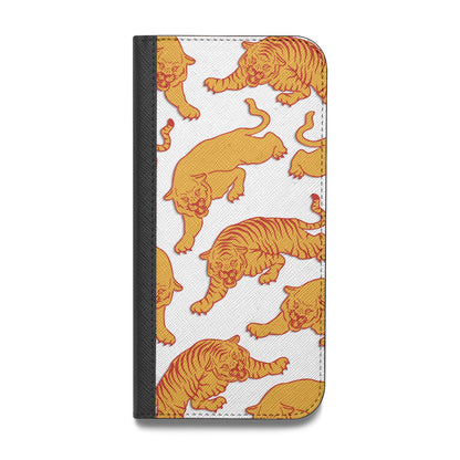 Tiger Vegan Leather Flip iPhone Case