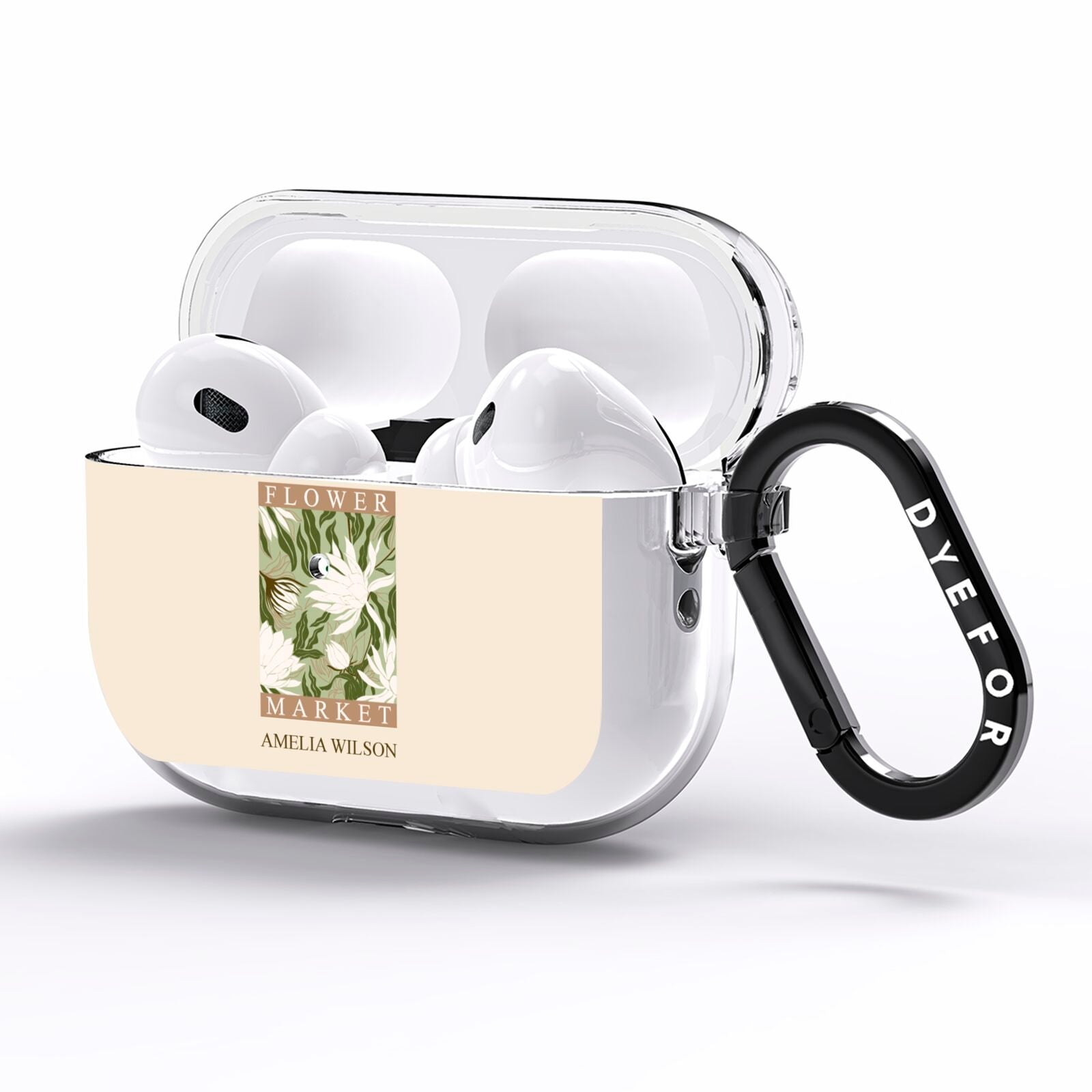 Tokyo Flower Market AirPods Pro Clear Case Side Image