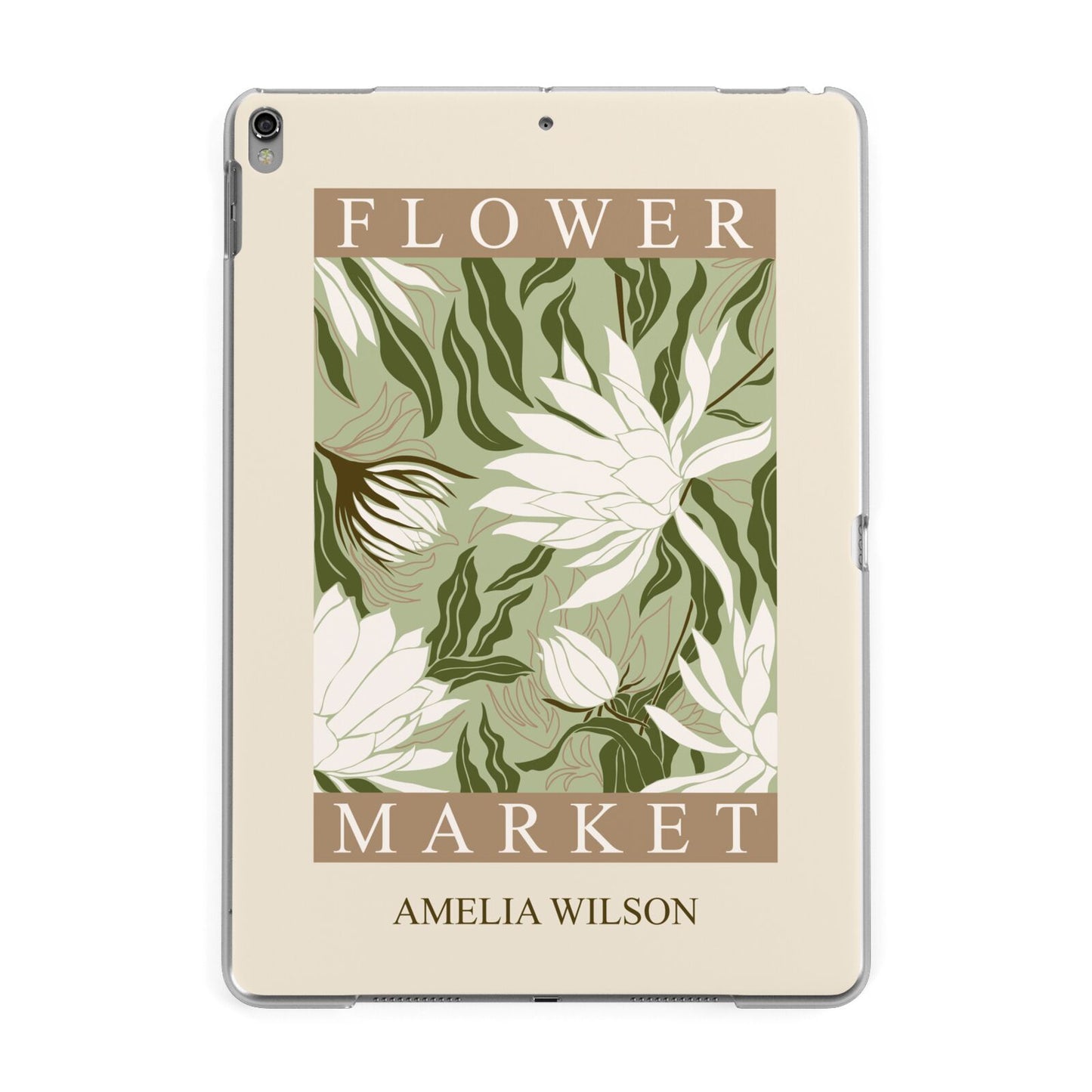 Tokyo Flower Market Apple iPad Grey Case