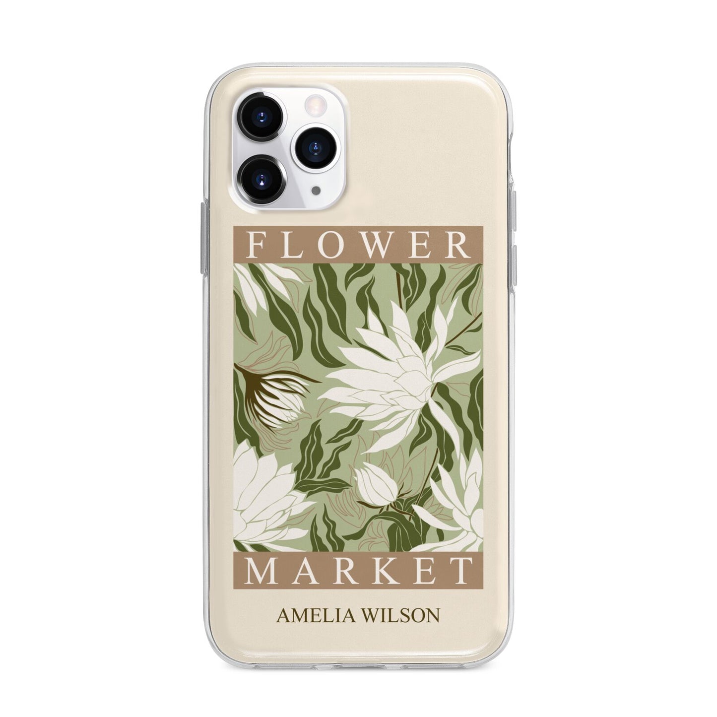 Tokyo Flower Market Apple iPhone 11 Pro Max in Silver with Bumper Case