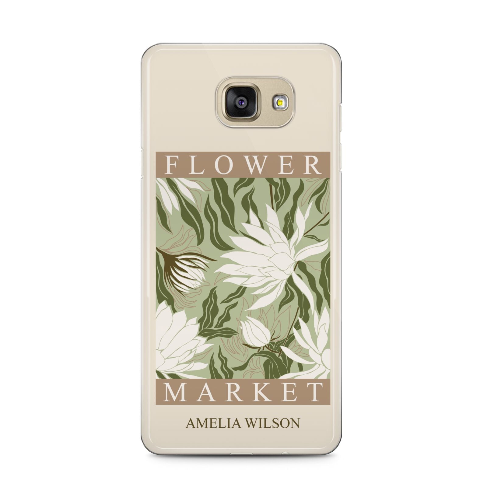 Tokyo Flower Market Samsung Galaxy A5 2016 Case on gold phone