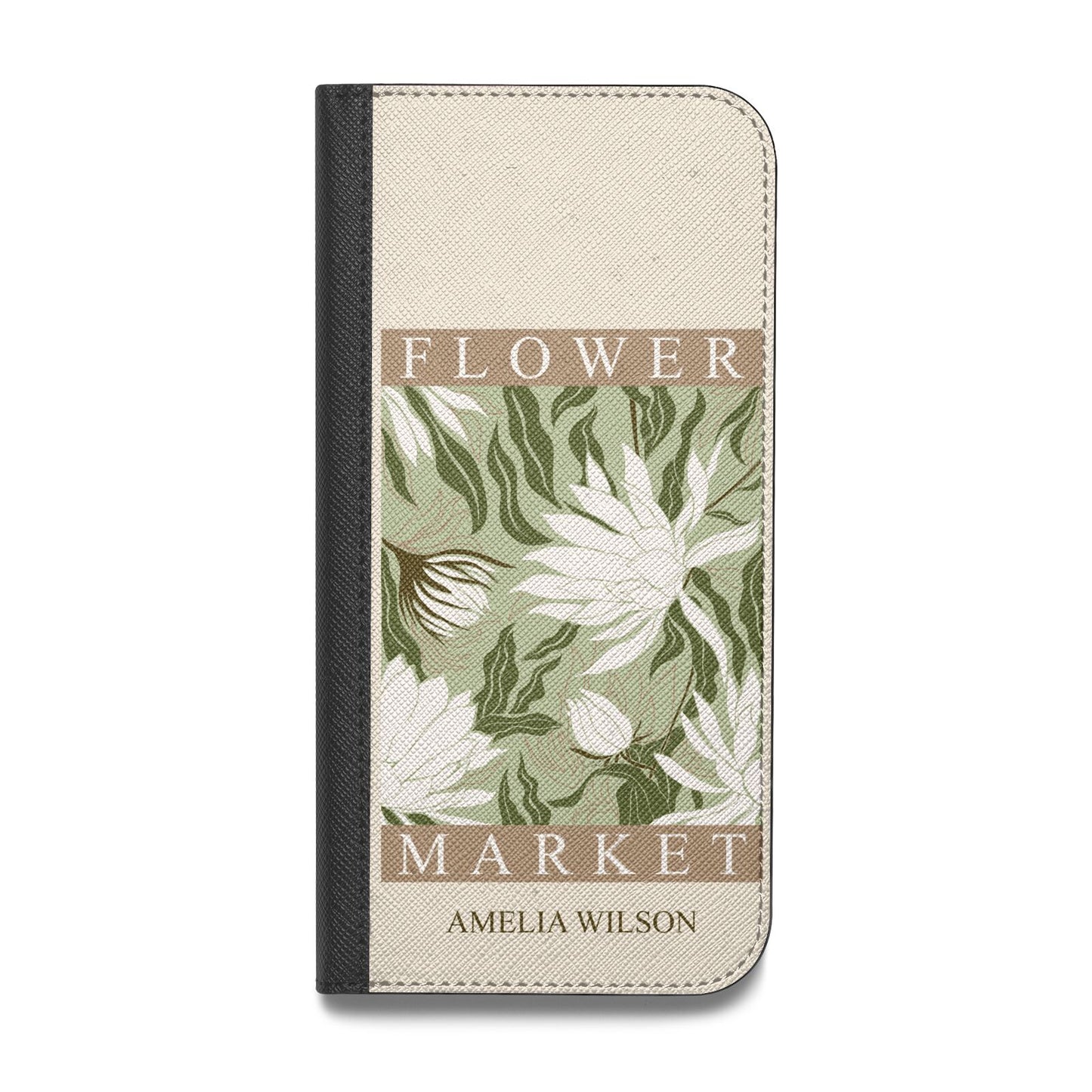 Tokyo Flower Market Vegan Leather Flip iPhone Case