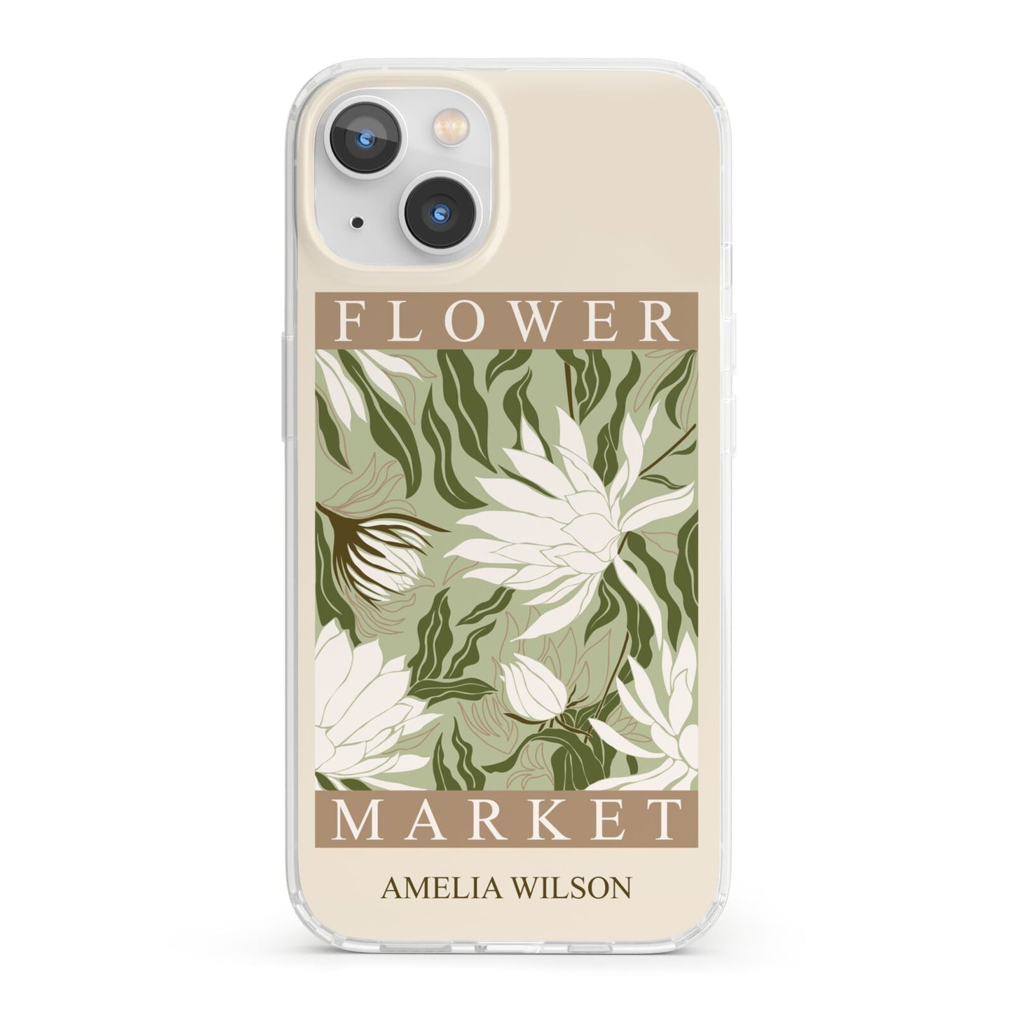 Tokyo Flower Market iPhone 13 Clear Bumper Case