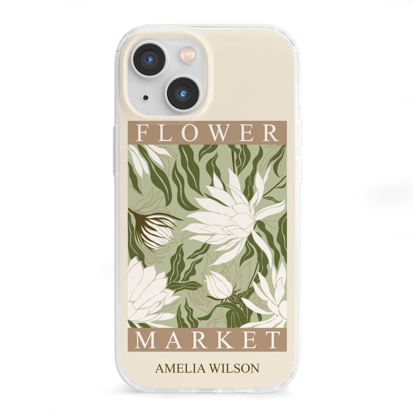 Tokyo Flower Market iPhone 13 Mini Clear Bumper Case