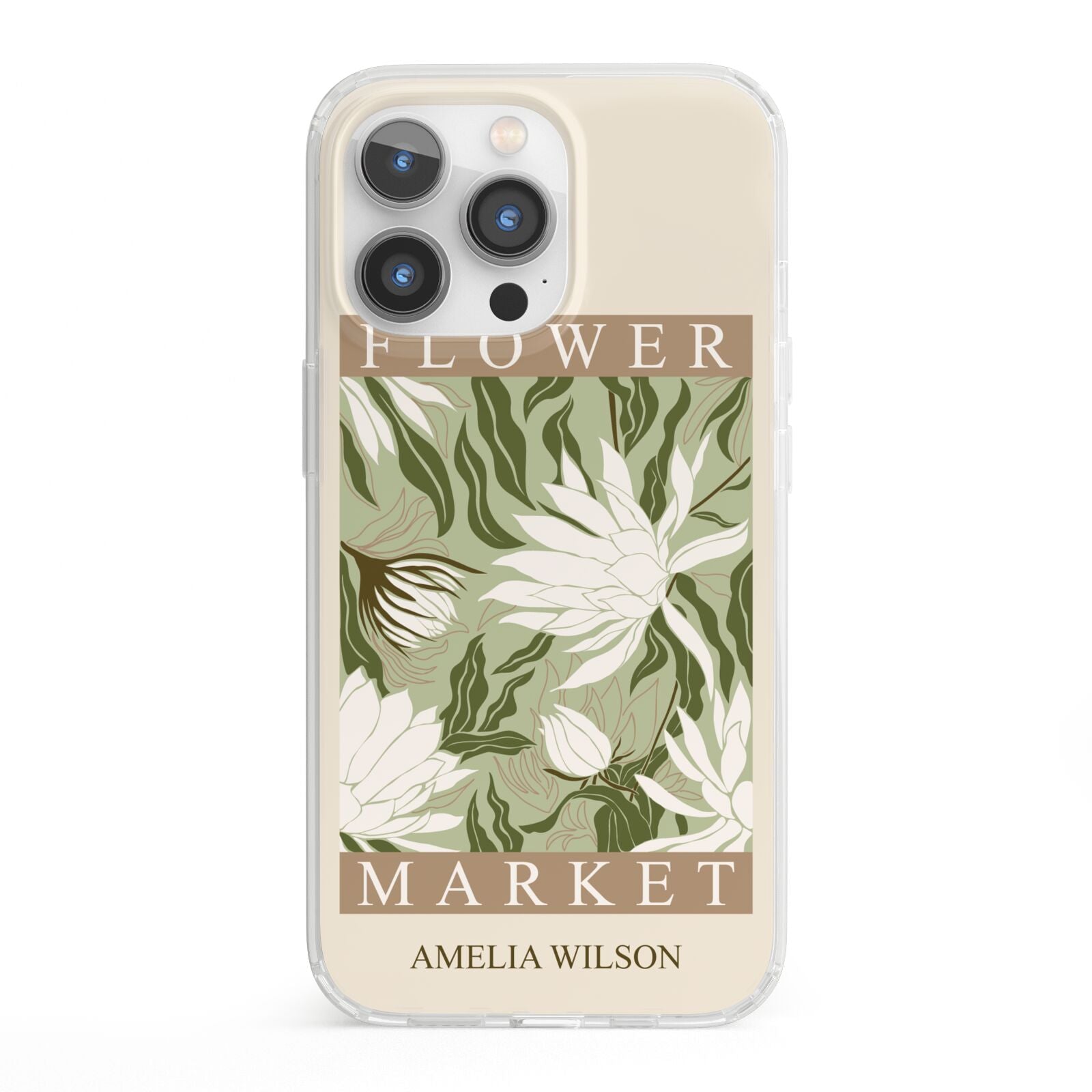 Tokyo Flower Market iPhone 13 Pro Clear Bumper Case
