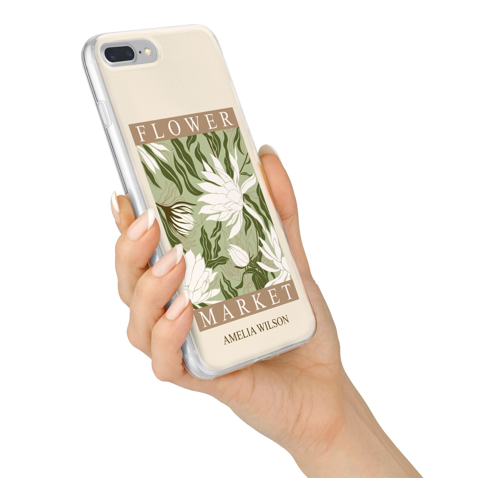 Tokyo Flower Market iPhone 7 Plus Bumper Case on Silver iPhone Alternative Image