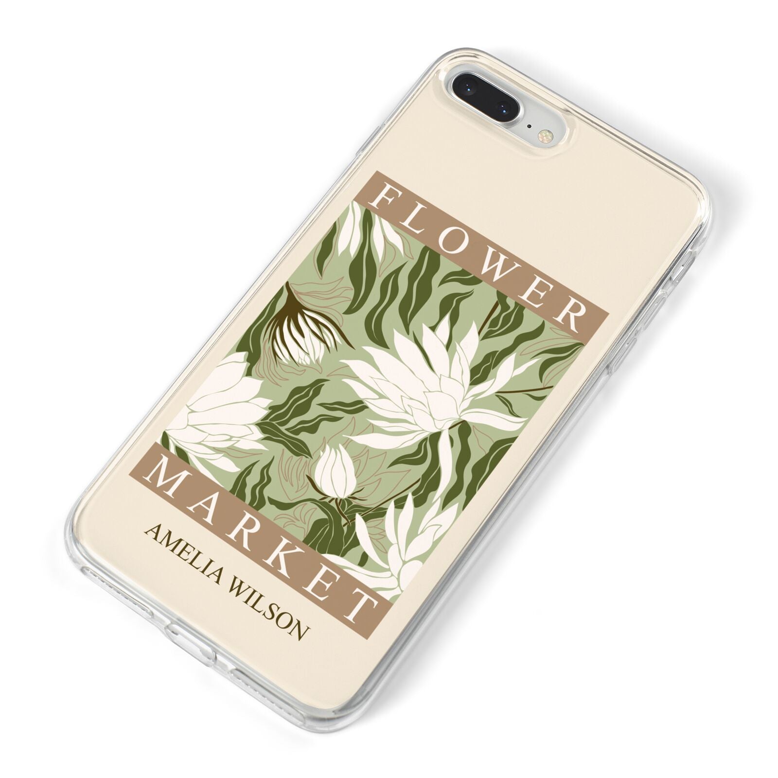 Tokyo Flower Market iPhone 8 Plus Bumper Case on Silver iPhone Alternative Image