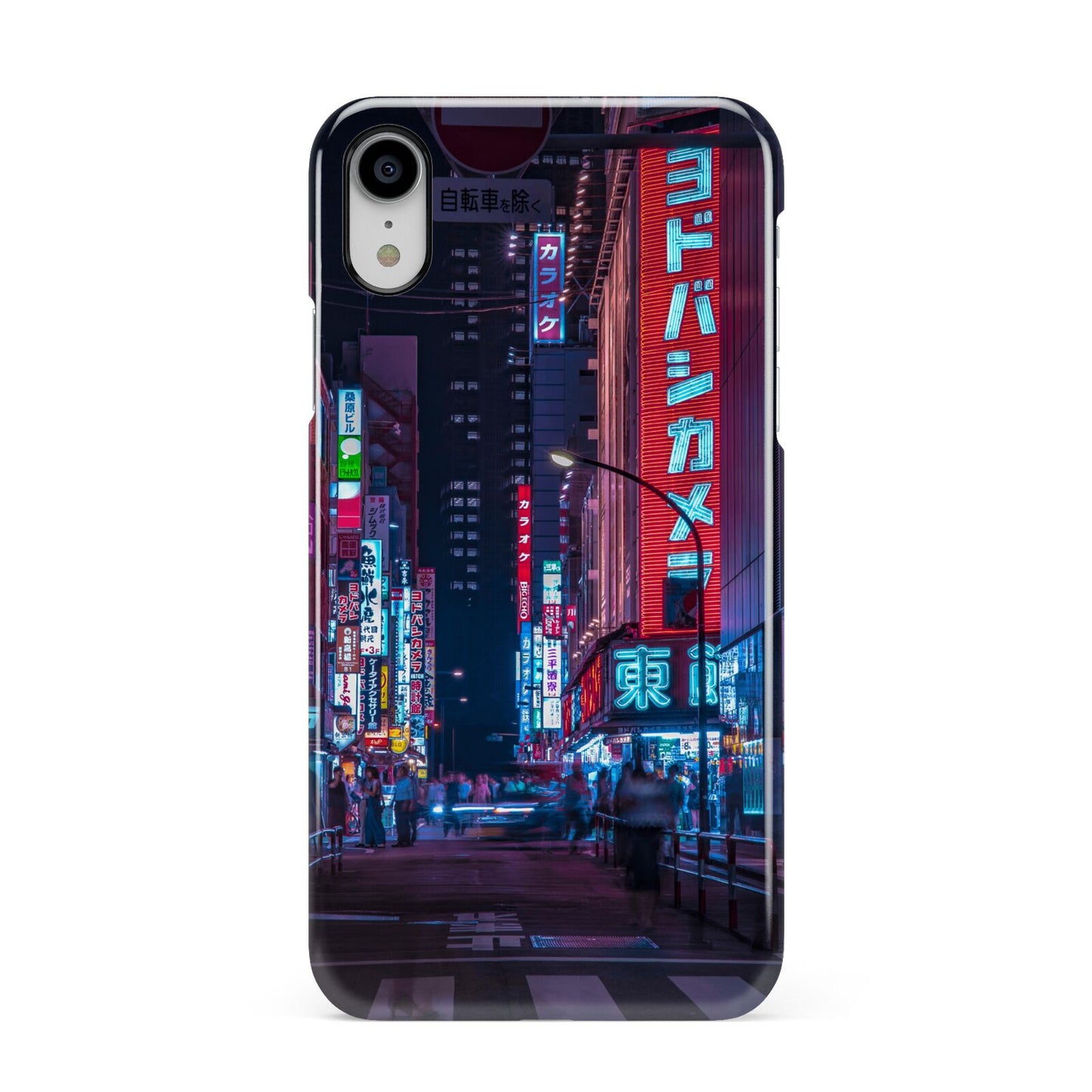 Tokyo Neon City Apple iPhone XR White 3D Snap Case